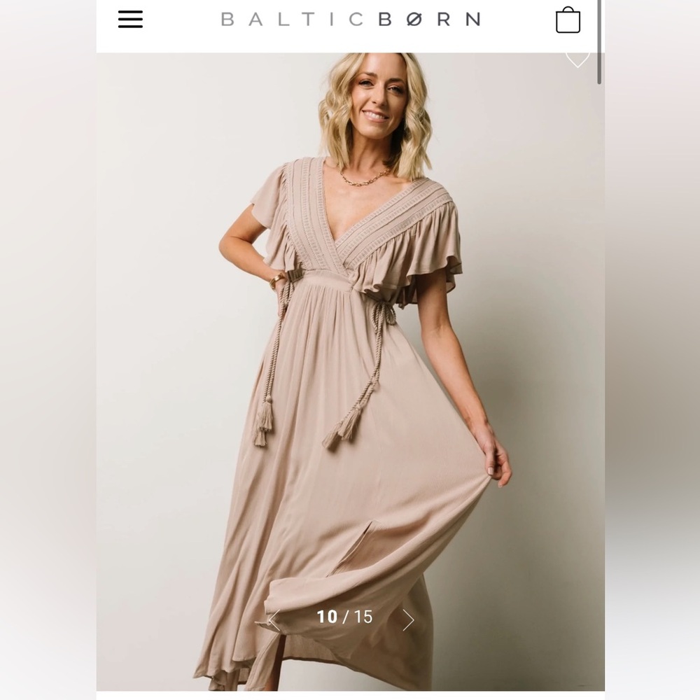 Baltic Born // Jennifer Deep V Maxi Dress